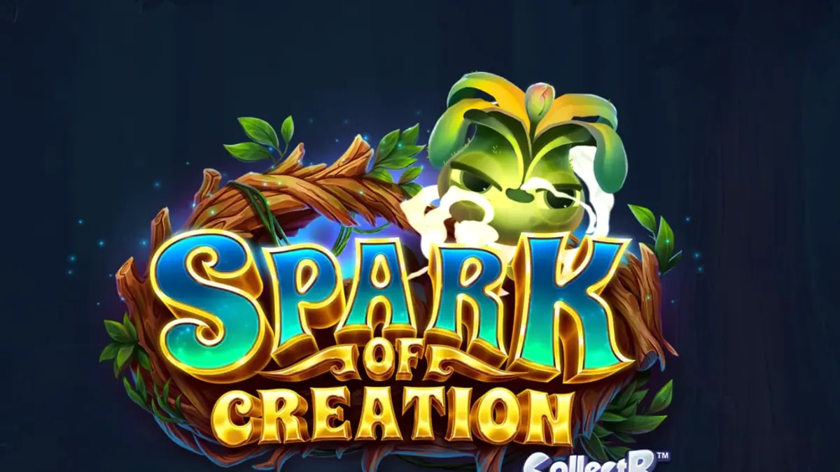 Pemandangan hutan magis dengan makhluk elemen dalam slot Spark of Creation